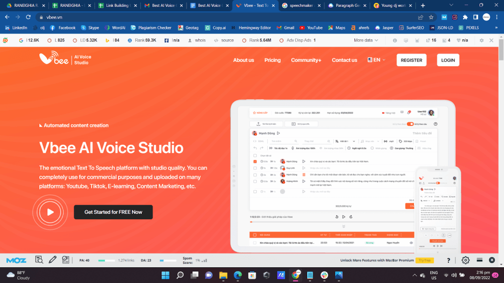 Vbee AI Voice Studio