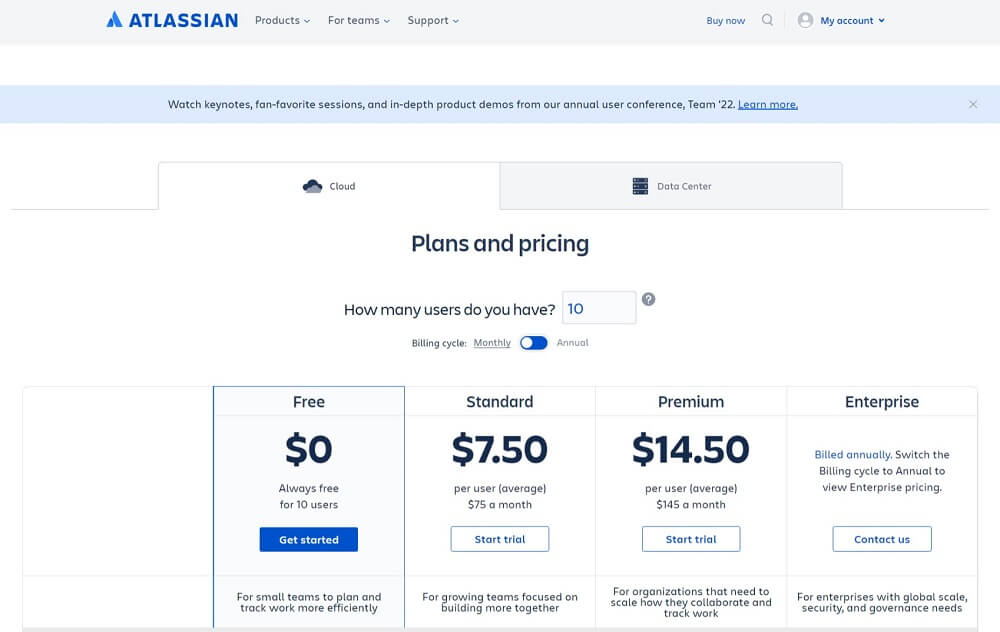 Jira pricing