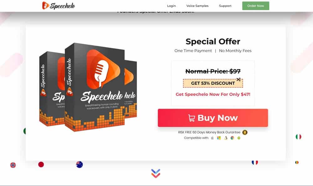 Speechelo pricing