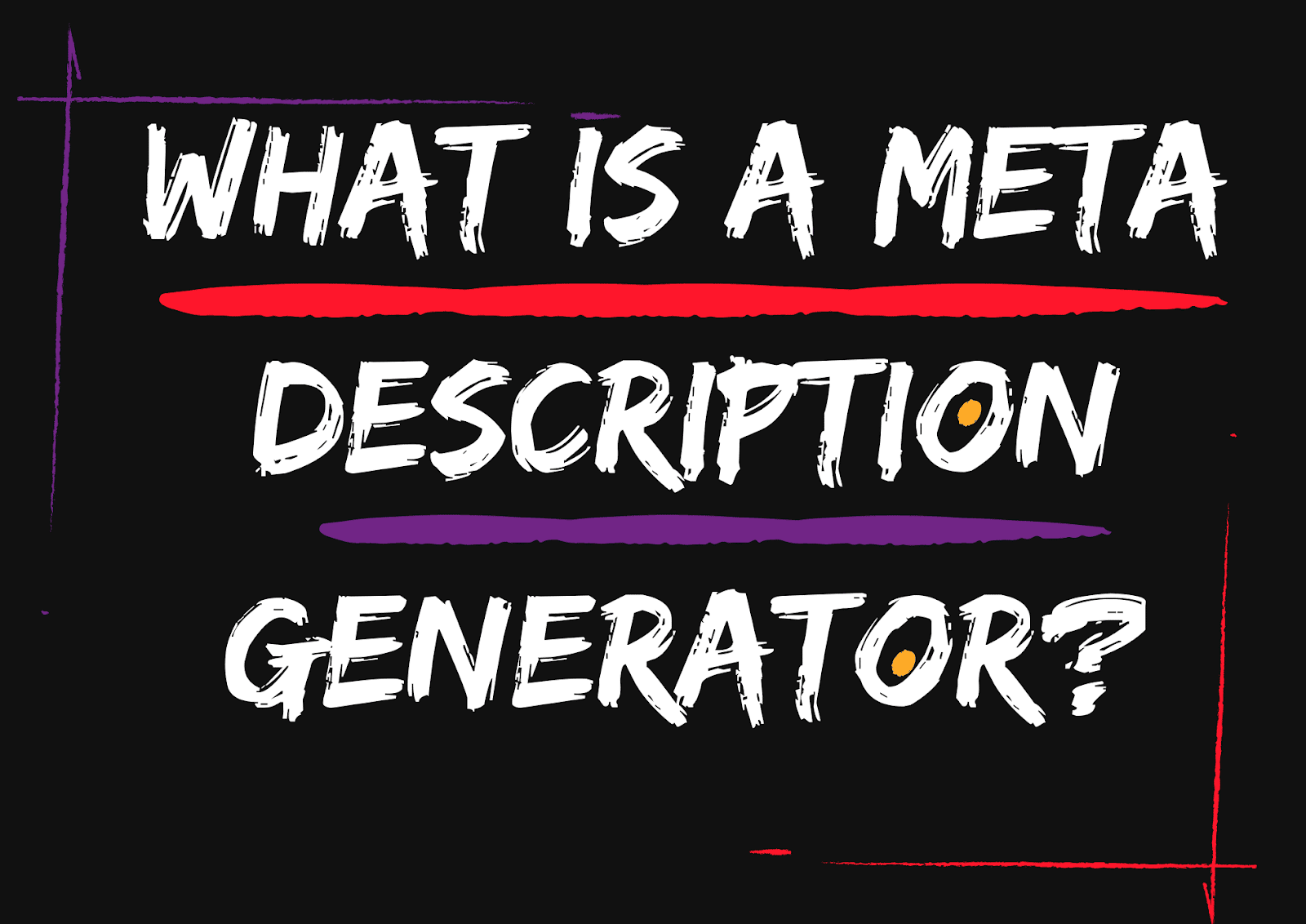 Meta Description Generator