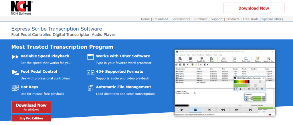 Express Scribe Software: Free vs Pro - Trial, Transcription, & Pricing Softlist.io