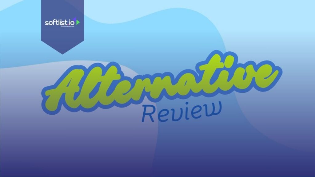 Alternative Review Thumbnail in blue background.