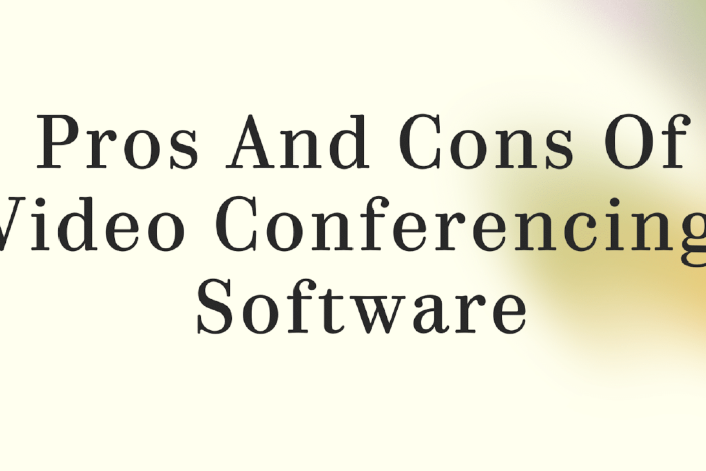 video conferencing software