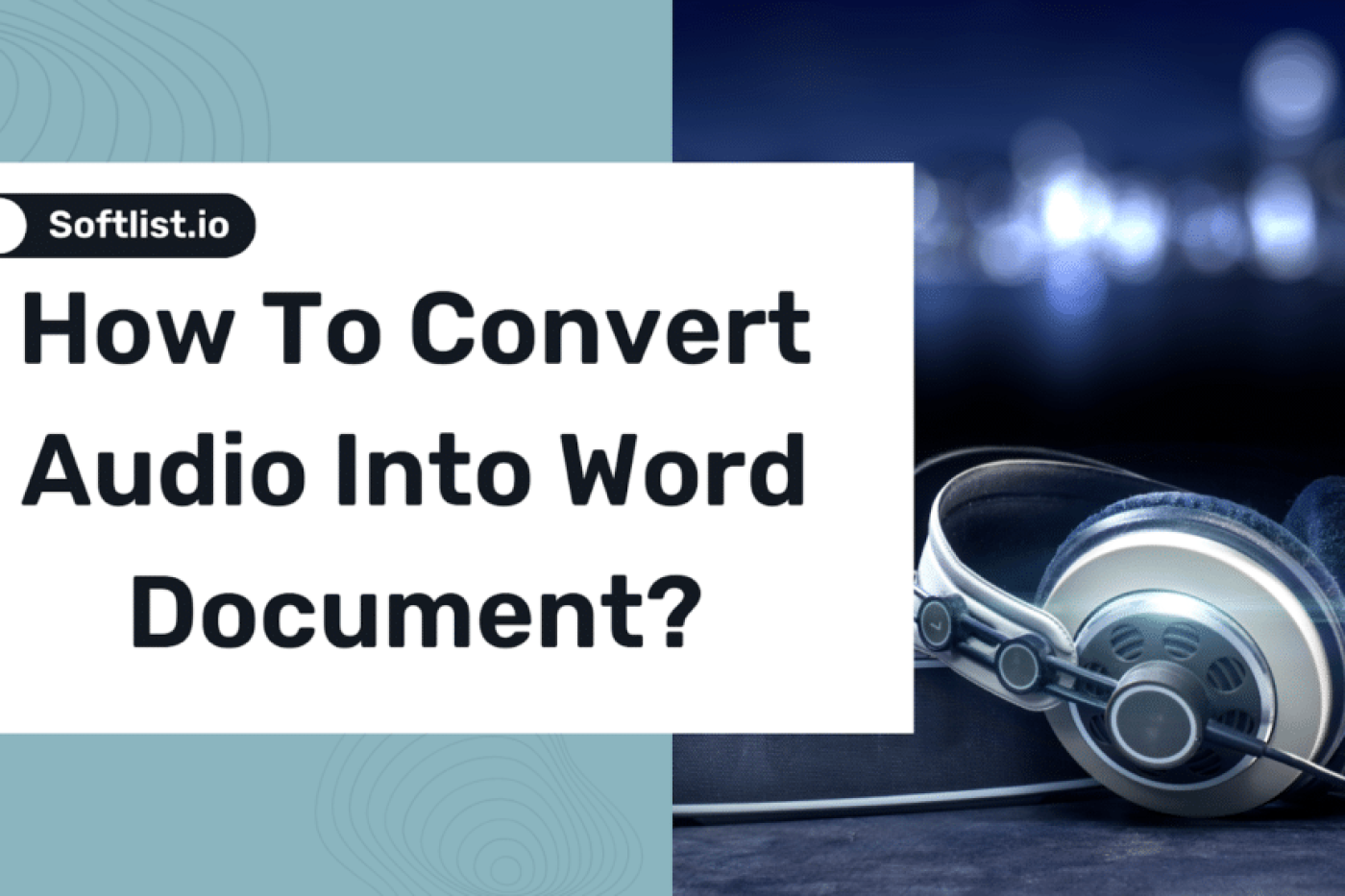 audio into word